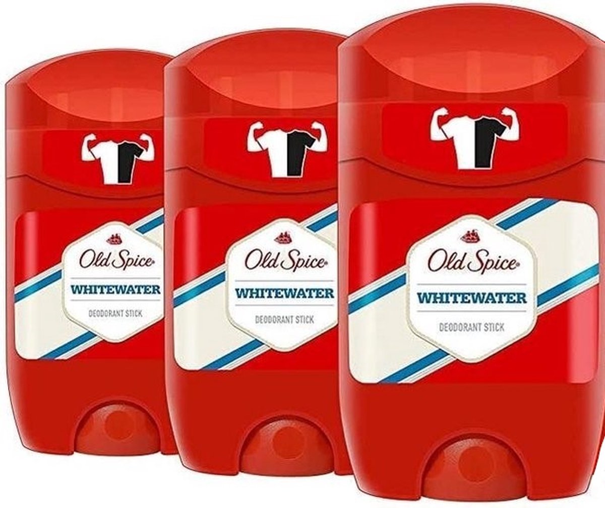 Goedkoopste Old Spice Whitewater Deo Stick 3 x 50 ml