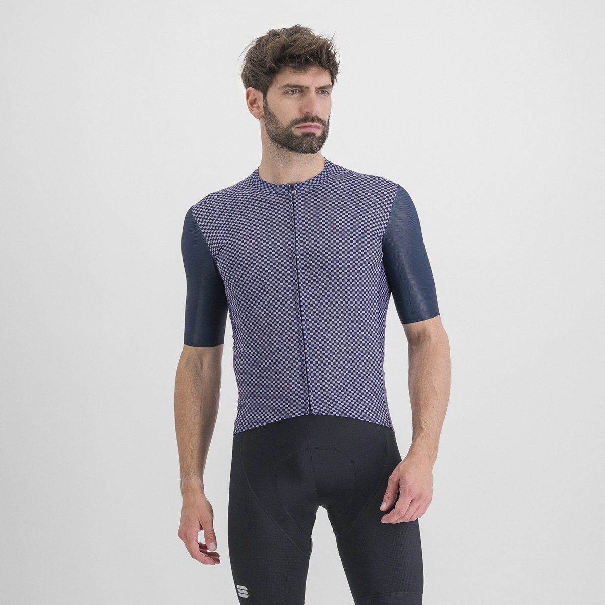 SPORTFUL - CHECKMATE - Fietsshirt - blauw, paars - Heren
