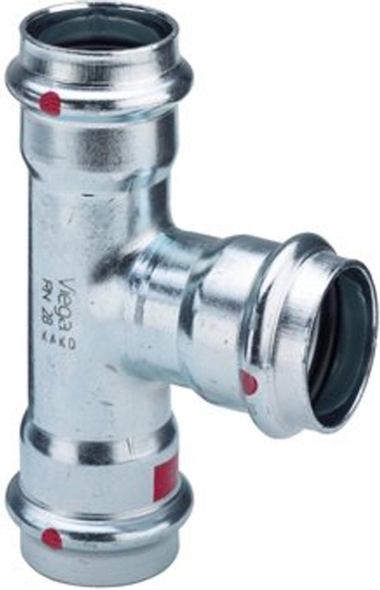 Viega Prestabo t-stuk - 15x22x15 mm staal