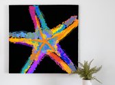 Starfish Licious kunst - 60x60 centimeter op Dibond | Foto op Dibond - wanddecoratie