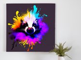 Fizzy Skunk kunst - 60x60 centimeter op Plexiglas | Foto op Plexiglas - wanddecoratie