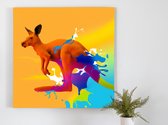 The Roo kunst - 40x40 centimeter op Canvas | Foto op Canvas - wanddecoratie