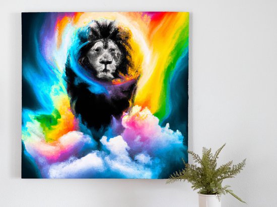 Snoop lion | Snoop Lion | Kunst - 60x60 centimeter op Canvas | Foto op Canvas