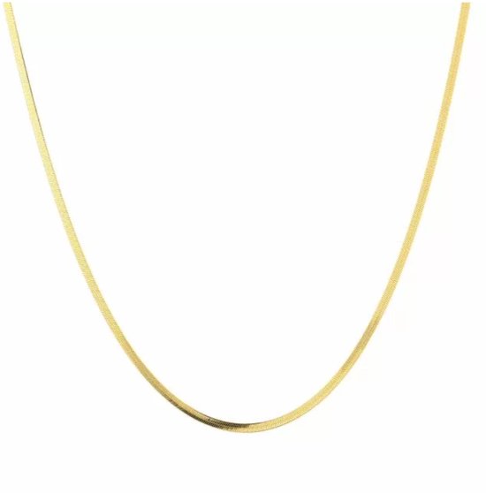 Hartjes 1.2 Mm Ketting Van Gerhodineerd Zilver - Lengte Verstelbaar 40 45 Cm