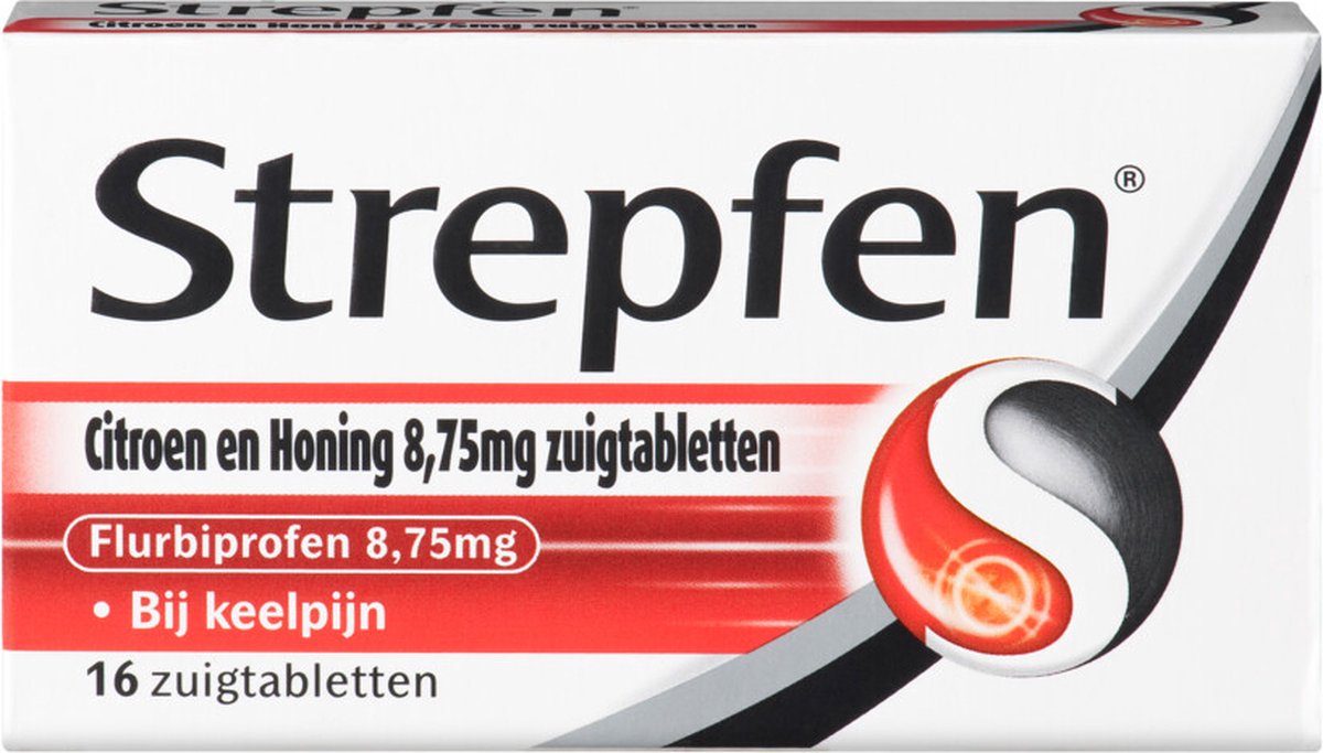 Goedkoopste Strepfen Citroen & Honing - 1 x 16 zuigtabletten