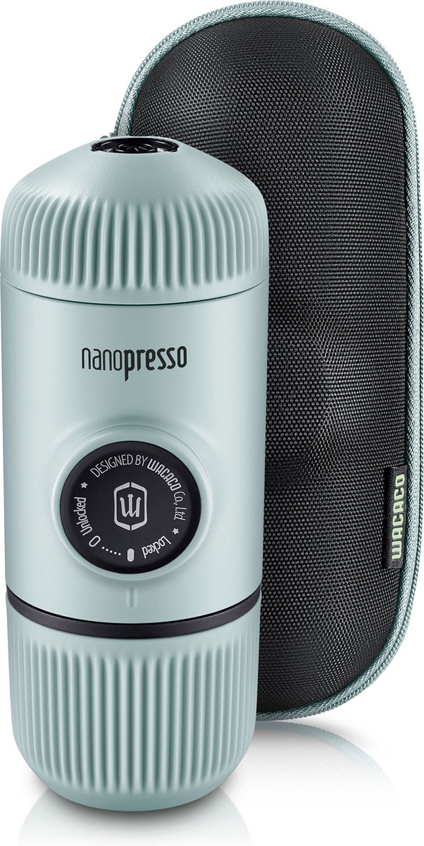 Wacaco Nanopresso Arctic Blue Draagbare Koffiemachine + Koffer