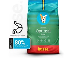 Husse Optimal Mini - Hondenvoer Droog, Hondenbrokken, Droogvoer, Hondenvoeding - 3 x 7 kg