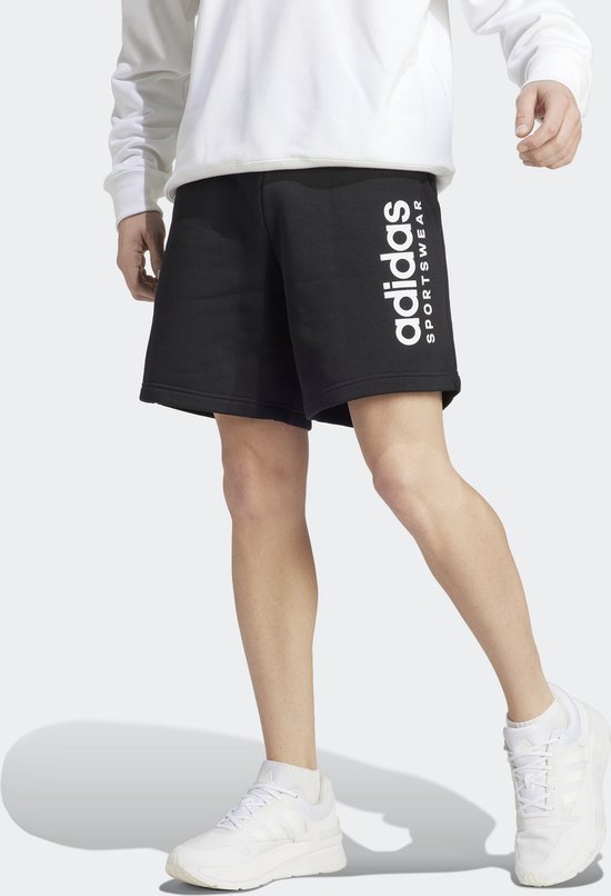 adidas Sportswear All SZN Fleece Graphic Short - Heren - Zwart - S Kort