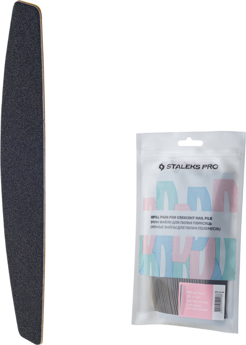 Goedkoopste STALEKS wegwerpvijl | Expert Crescent | 180 grit | 30 stuks | Soft base