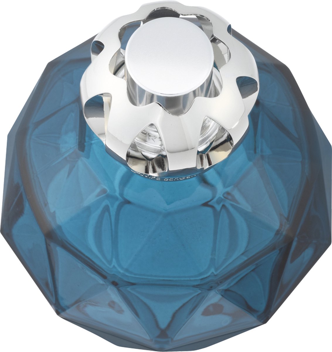 Lampe Art Déco En Faïence Bleu de Sèvres