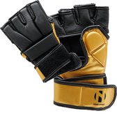 Nihon MMA-handschoen | zwart-goud (Maat: XS)