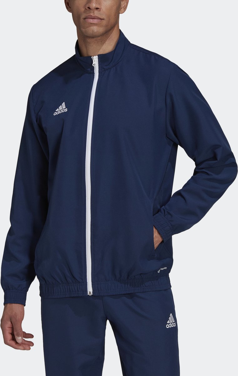 adidas Performance Entrada 22 Presentatiejack - Heren - Blauw- 2XL