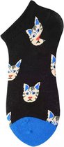 Akyol - Sokken | Katten sokken | 35-39 | zwart | dieren sokken - sinterklaas cadeau sokken - kat sokken | sokken - Kat -sokken met kat erop -kerst cadeau sokken