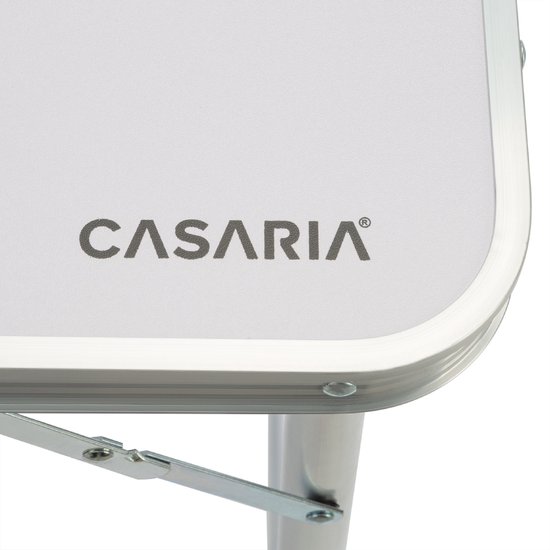 Casaria Campingtafel – Inklapbaar Verstelbaar - 120x60x70 cm Wit | bol.com