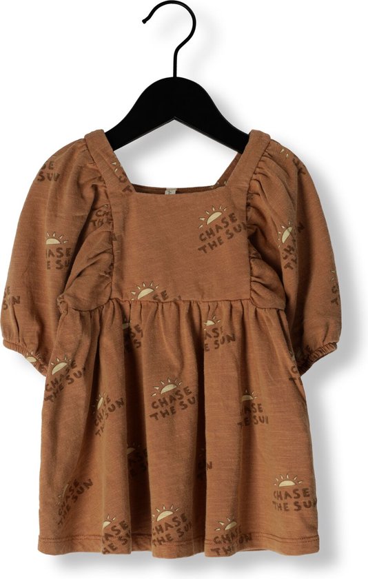 Rylee + Cru Brea Dress Jurken Unisex - Kleedje - Rok - Jurk - Camel - Maat 140/152