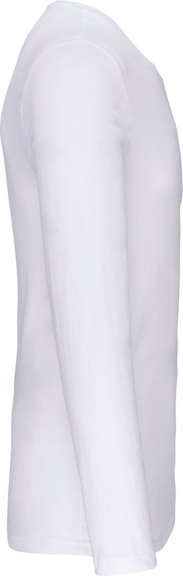 T-shirt col rond et manches longues Kariban Wit - XXL