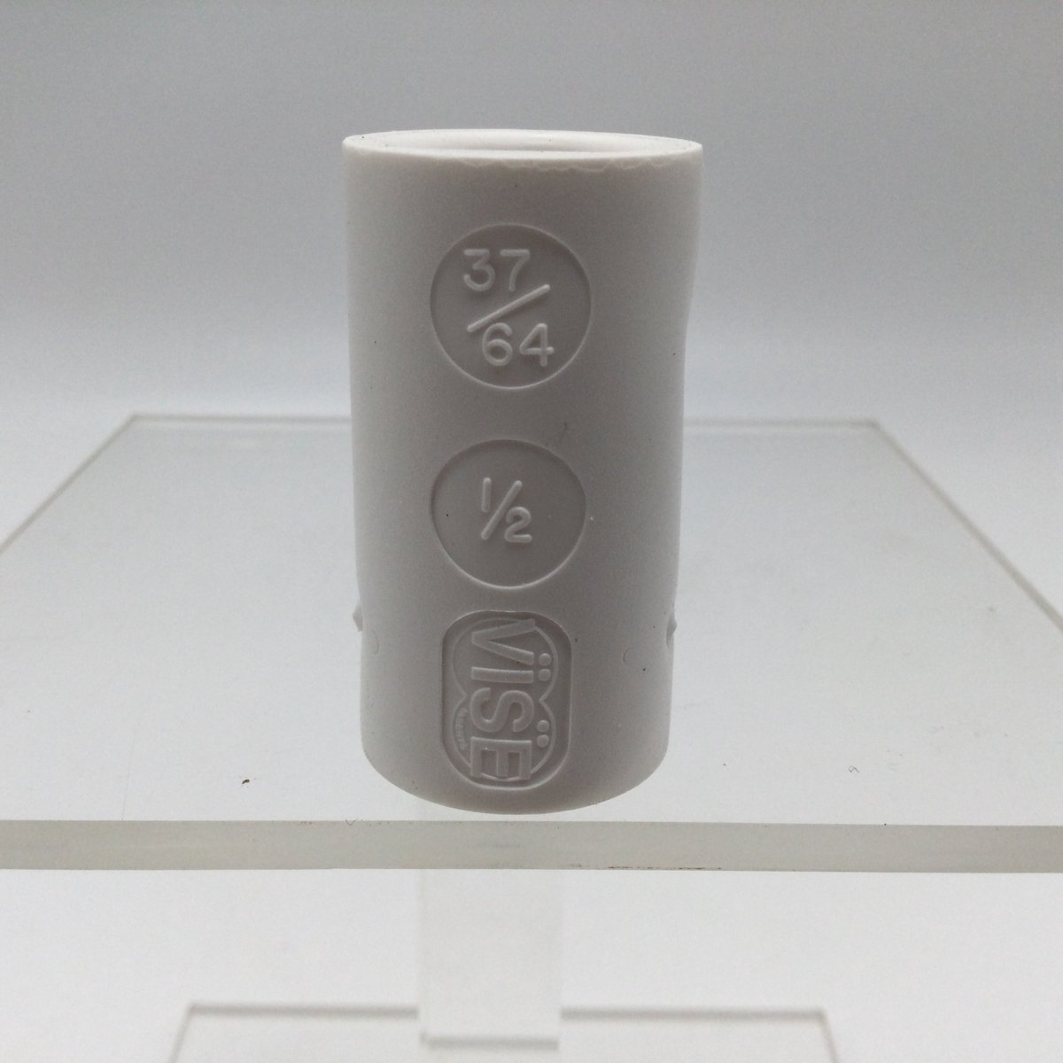 Bowling Bowlingbal vinger inserts, per 2 stuks, 'Vise powerlift / semi-grip inserts' , naar keuze powerlift of semi-grip, kleur wit, maat 37/64 , nr. 1/2, boormaat 7/8