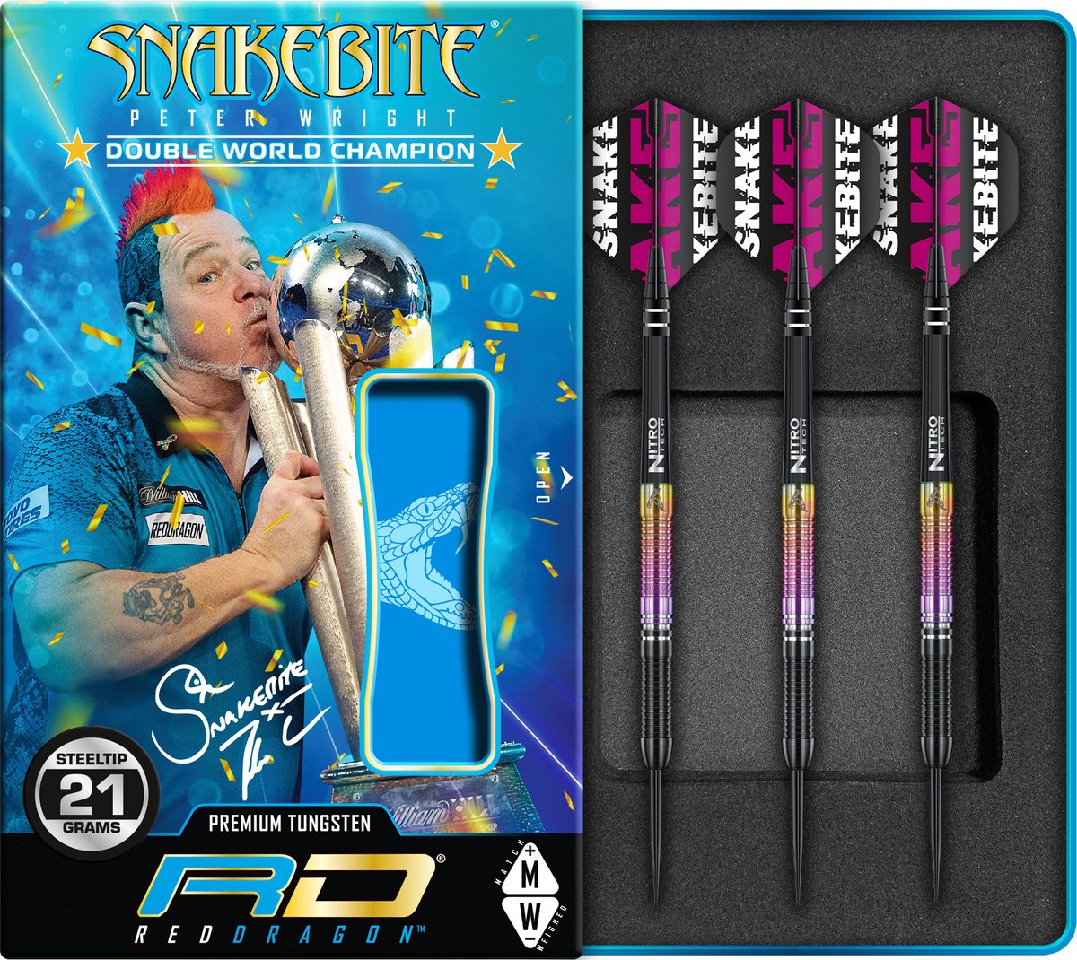 Red Dragon Peter Wright Snakebite World Champion 2020 Edition - Dartpijlen