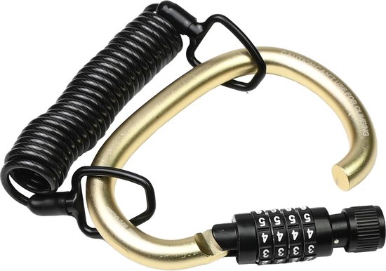 Cadenas à combinaison Benson Cable Lobster - 133,5 x 97,5 mm - Compact - Zwart