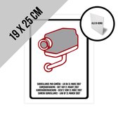 Pictogram/ bord aluminium | Camerabewaking Wetgeving maart 2007 | 19 x 25 cm | 4 talen | NL/ FR/ ENG/ DE | Wettelijk verplicht | CCTV | Législation sur la surveillance par caméra Mars 2007 | Engels | Frans | Duits | Alu di-bond | 1 stuk