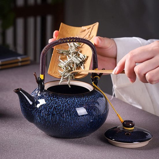 Service à thé en céramique chinoise 600 ml théière et 6 tasses 120 ml  service à thé... | bol