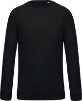 Biologische herensweater met ronde hals Kariban Zwart - M