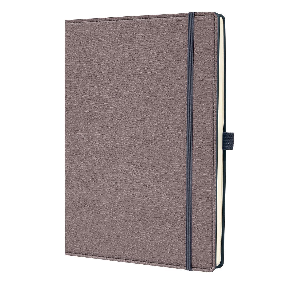 Carnet Compagnon Cuir - Format A5- Taupe