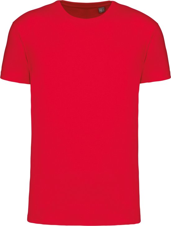 Biologisch unisex T-shirt ronde hals 'BIO190' Kariban Rood - S