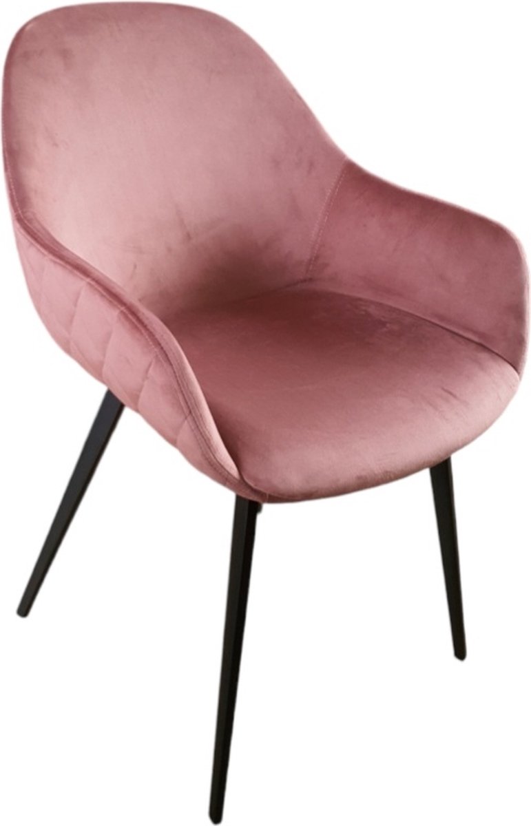 Mica Decorations Pellis Stoel roze L65x B56 x H82cm