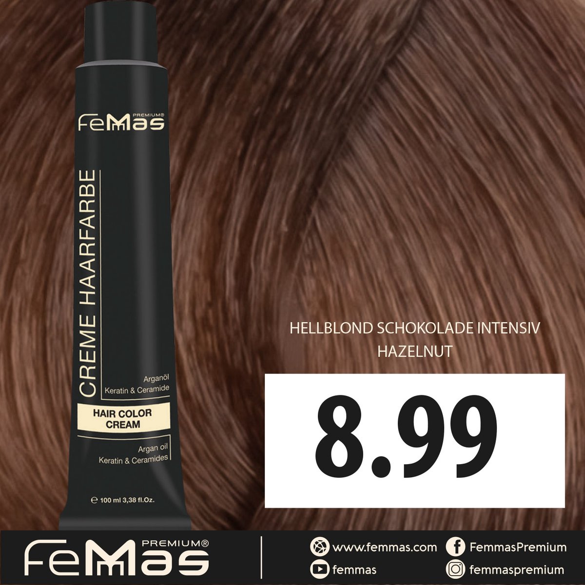 Femmas (8.99) - Haarverf - Lichtblond Chocolade Intens - 100ml