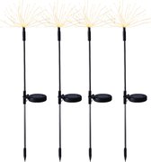 SunSpark Fireworks padverlichting - Uniek vuurwerkeffect - Draadloos - 82 cm - 4PACK