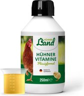HÜHNER Land - Kippen Vitamine - 4-voudig vitamincomplex - Voor Kippen en Kwartels - 250ml