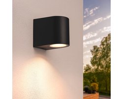 Ledvion - LED Wandlamp Sacramento - GU10 - IP54 - Zwart