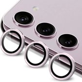 Screenz® - Camera lens protector geschikt voor Samsung Galaxy S23/S23 Plus - Screenprotector - Beschermglas - Glasplaatje geschikt voor S23/ S23 Plus - Paars - Set van 3