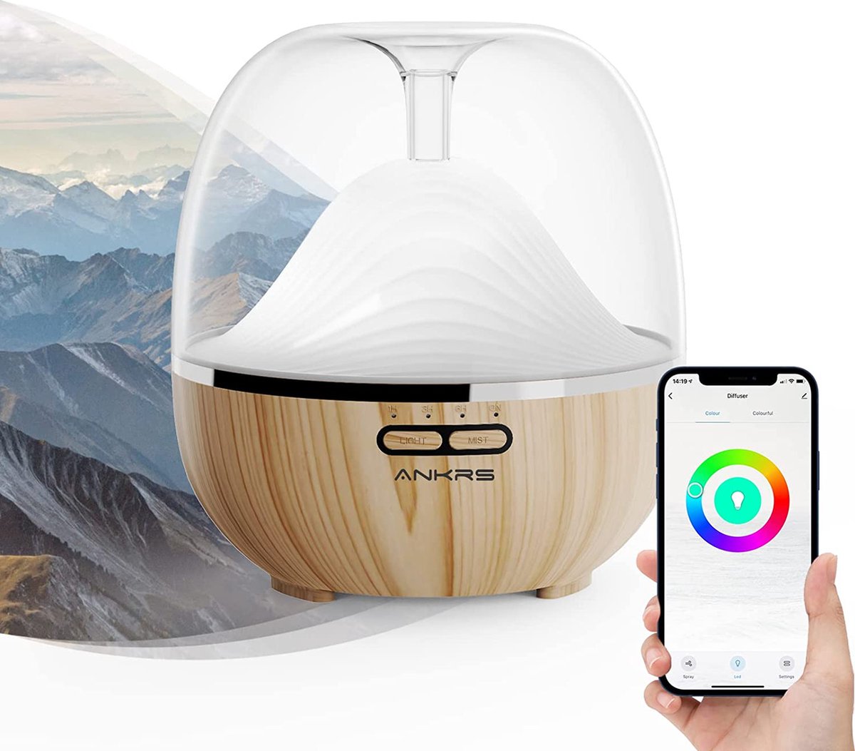Goedkoopste Aroma diffuser - BPA-vrij, aromatherapie, luchtbevochtiger \ ultra quiet ultrasonic humidifier, aromatherapy