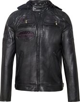 URBAN 5884® Fifty Eight Heren Black Edition Rund Leer Urban leather- XS