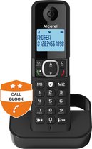 Alcatel F860 Téléphone analog/dect Identification de l'appelant Noir