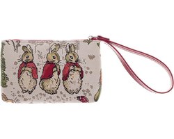 Polstasje - Portemonnee - tas - Gobelinstof - Peter Rabbit - Flopsy - Mopsy and Cotton-tail