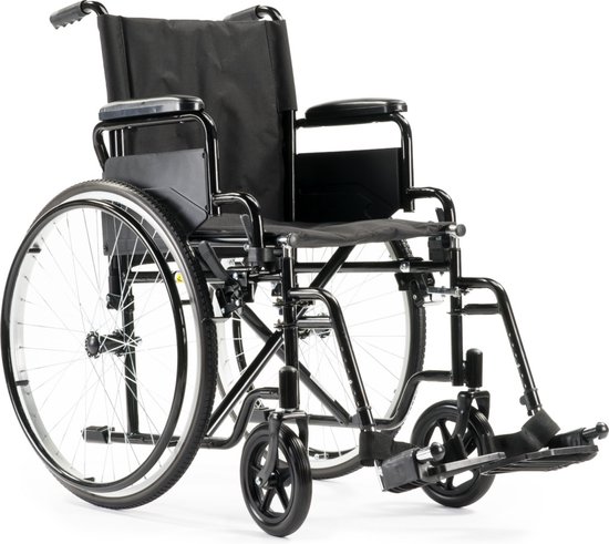MultiMotion M1 rolstoel - Zitbreedte 50 cm - Lekvrije PU banden - Inklapbaar / opvouwbaar