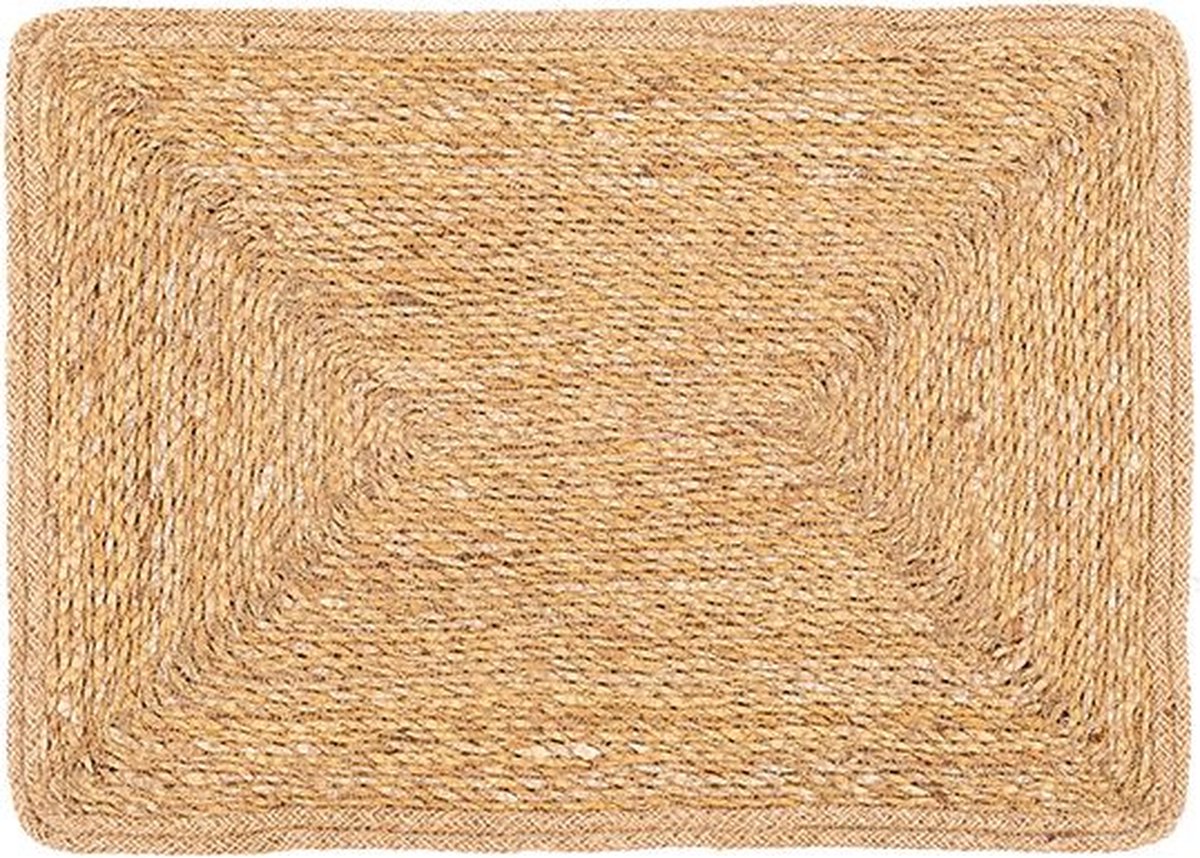 Mesapiu Placemat Seagrass & Jute - Rechthoek - 33 x 45 cm - Set van 6