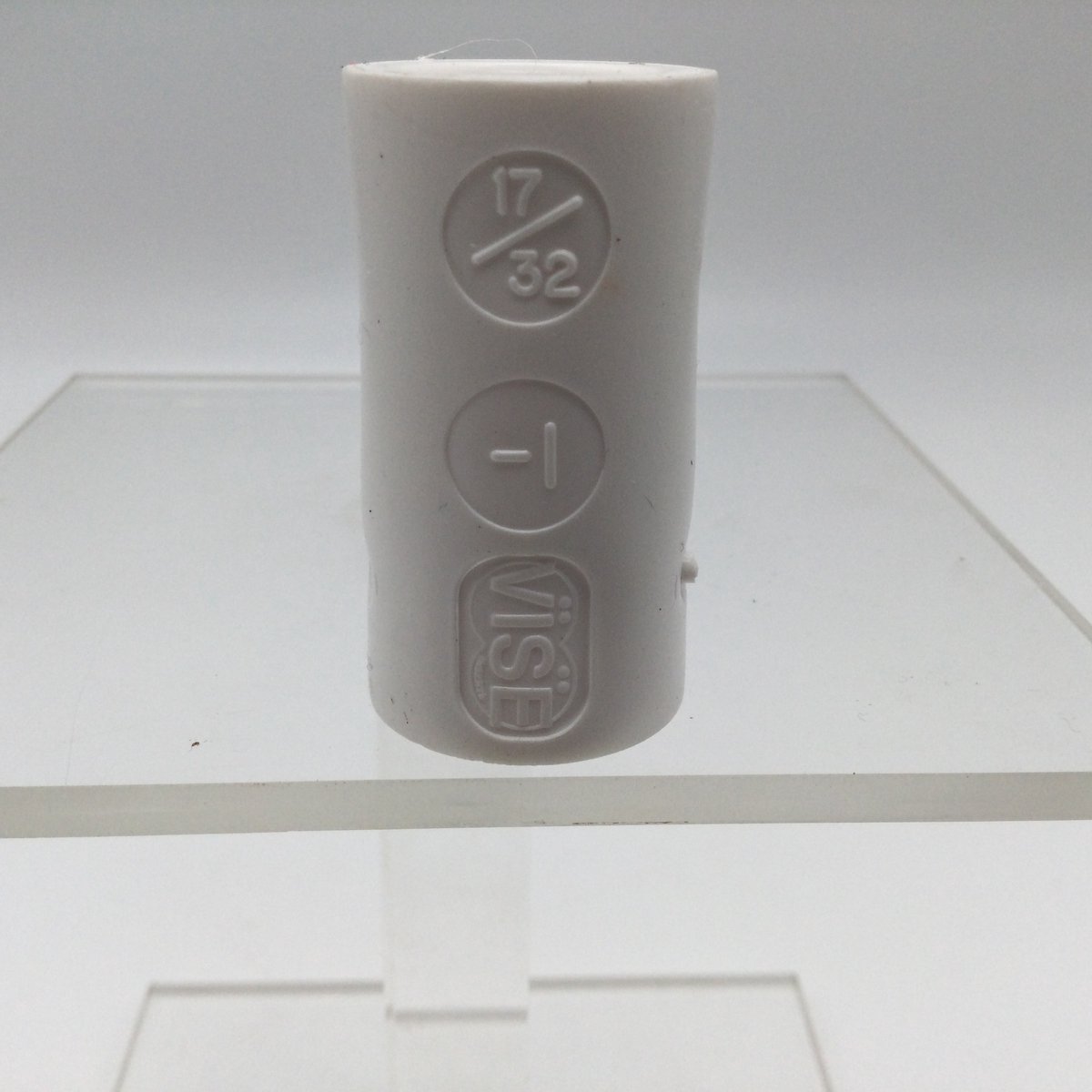 Bowling Bowlingbal vinger inserts, per 2 stuks, 'Vise powerlift / oval-grip inserts' , naar keuze powerlift of oval-grip, kleur wit , maat 17/32 , nr. -1, boormaat 7/8