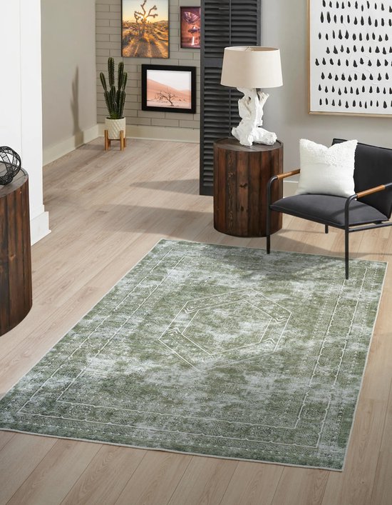 Isfahan Oosters Vloerkleed Nain - Laagpolig - Klassiek Vintage Tapijt Rond Blauw Multi 250 Cm Rond
