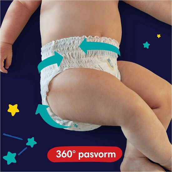 Pampers Couches-Culottes Taille 4 (9-15 kg), Baby-Dry, 160 Couches