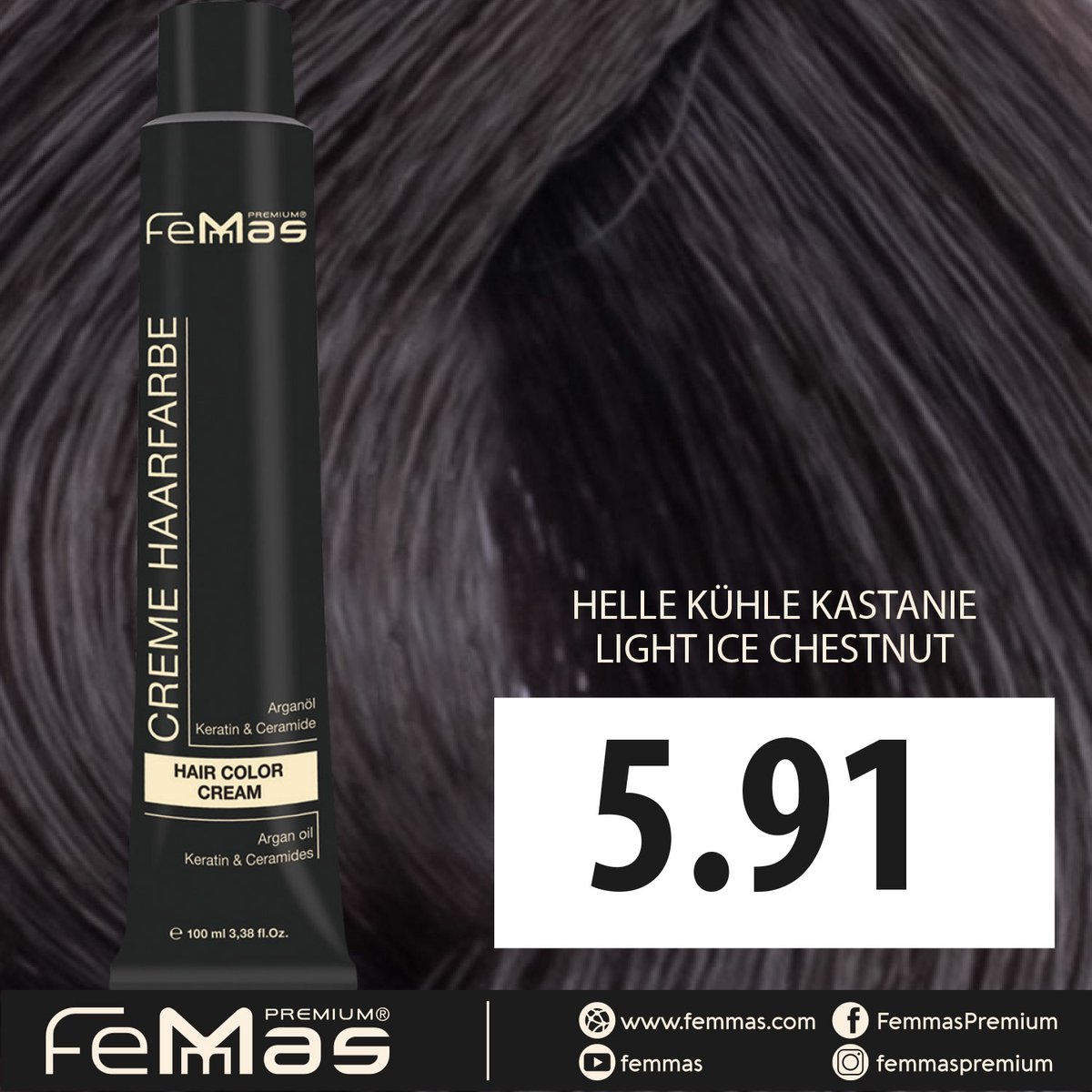 Femmas (5.91) - Haarverf - Koele Lichtbruin - 100ml
