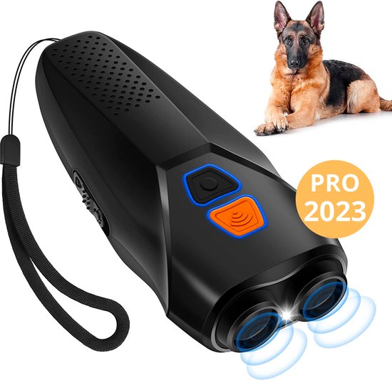 Lancoon Ultrasoon anti-bell-apparaat, draagbaar, anti-bellen, led-zaklamp, USB-oplaadbaar, outdoor, met 3-kanaals hoge frequentie voor kleine, middelgrote en grote honden Lancoon Ultrasoon anti-bell-apparaat, draagbaar, anti-bellen, led-zaklamp, USB-oplaadbaar, outdoor, met 3-kanaals hoge frequentie voor kleine, middelgrote en grote honden