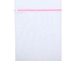 Waszakje - Wasnetje - Waszak - 2 stuks - 23 x 30cm - lingerie - sokken - wit - 2 bh's