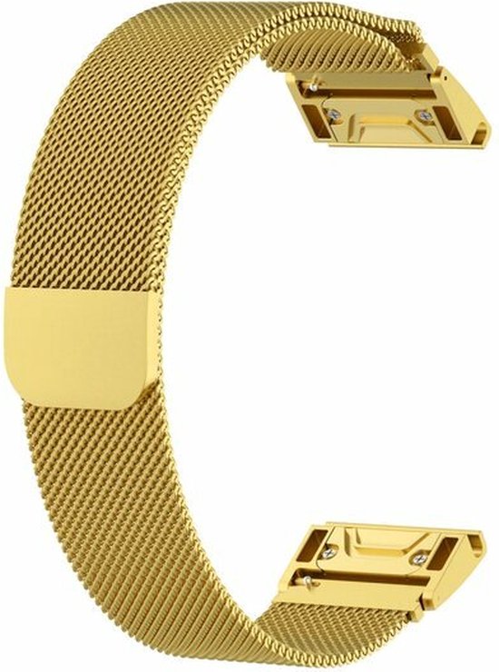 By Qubix Bracelet milanais - Goud - Garmin Forerunner 745 - 935 - 945 - 955
