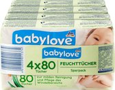 Bol.com babylove billendoekjes (4x80 St) 320 St aanbieding