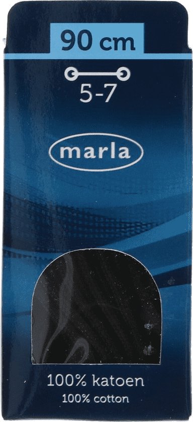 Marla ronde veters | Dun | Zwart | 90cm