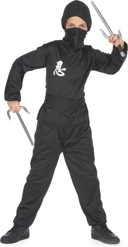 LUCIDA - Commando ninjakostuum voor jongens - S 110/122 (4-6 jaar)